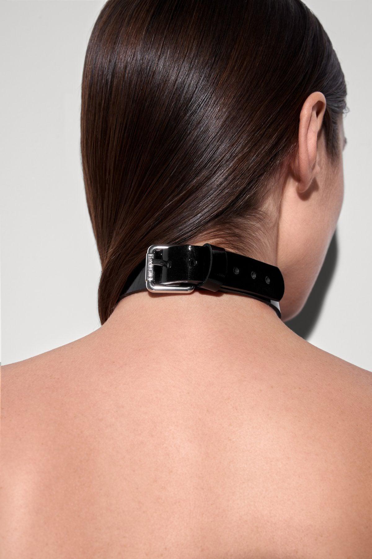 Buy Kelly Leather Choker | MARIEMUR